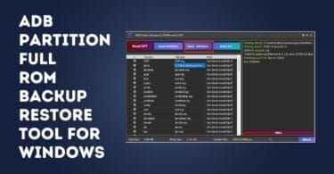 Adb partition manager tool full rom backup restore tool free download