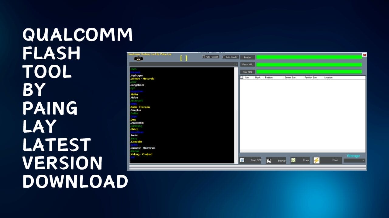 Qualcomm flash tool by paing lay latest free download