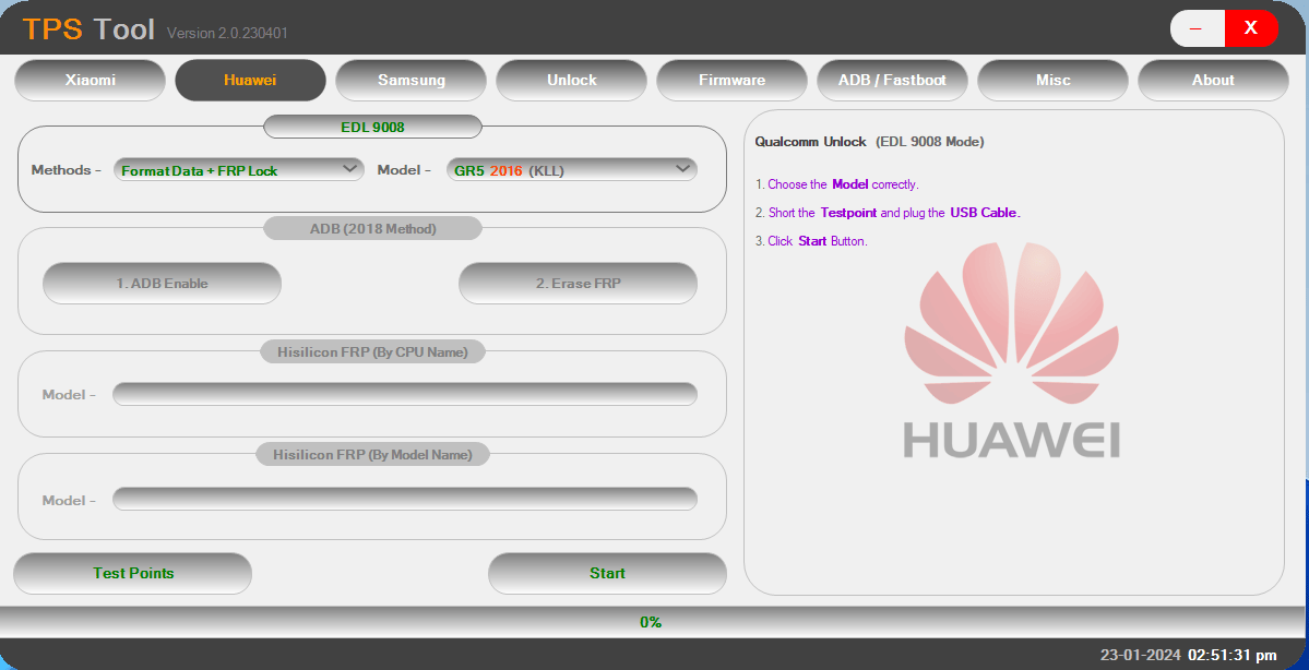 Tps tool huawei