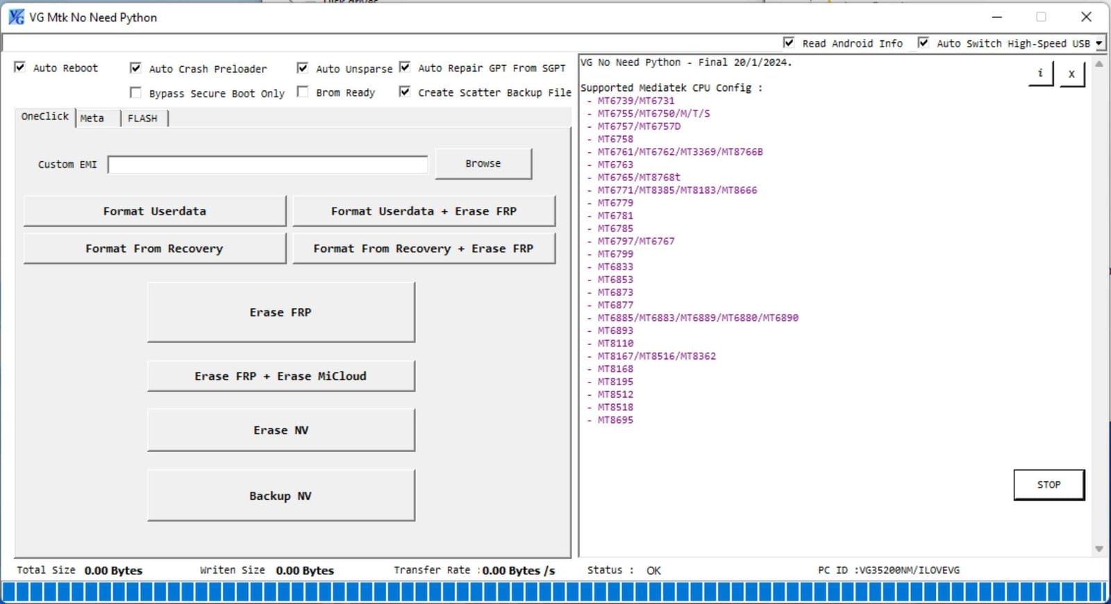 Vg mtk no need python Vg mtk no need python