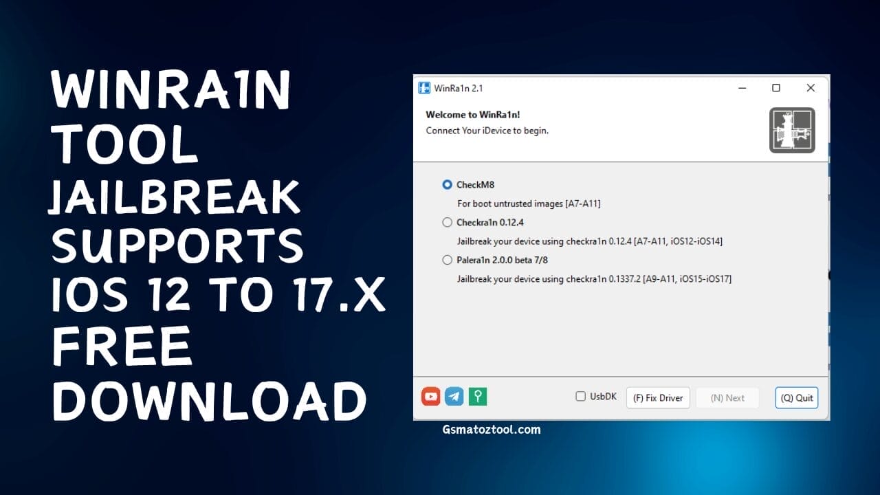 Winra1n tool v2. 1 jailbreak supports ios 12 to ios 17. X free download Winra1n tool v2. 1 jailbreak supports ios 12 to ios 17. X free download