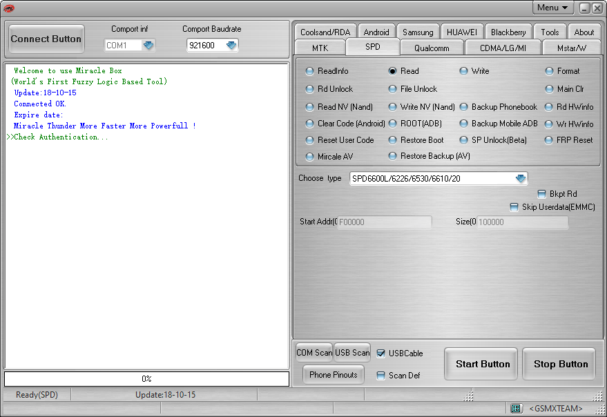 Miracle box crack not active