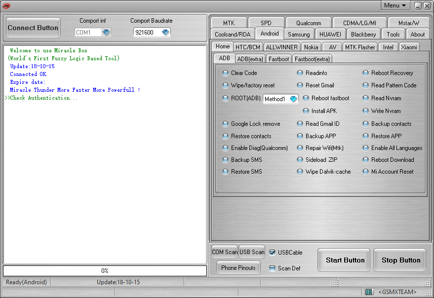Miracle box thunder crack