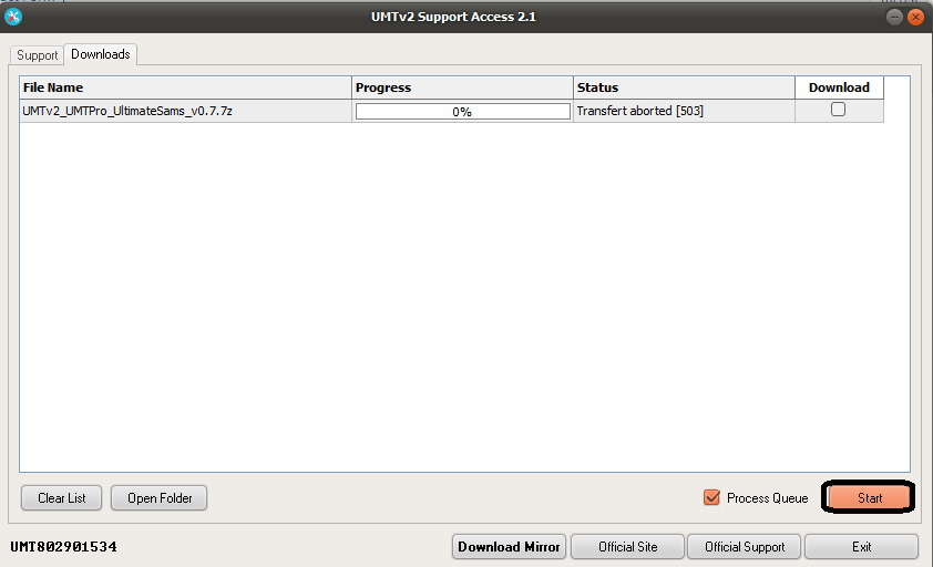 Umt support access download