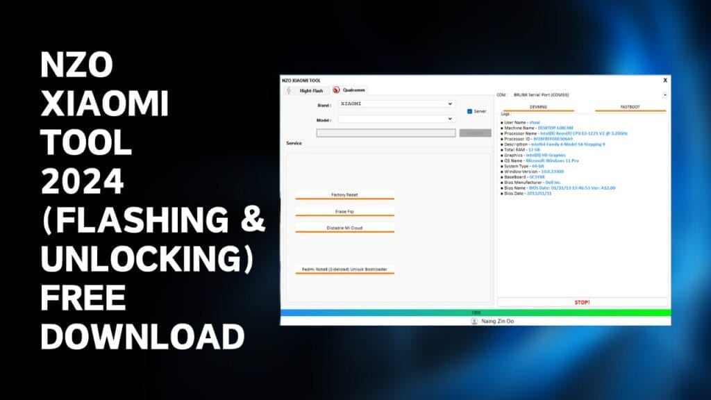 Nzo xiaomi tool 2024 (flashing & unlocking) free download