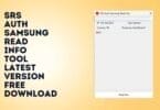 Srs auth samsung read info tool latest version free download