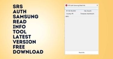 Srs auth samsung read info tool latest version free download