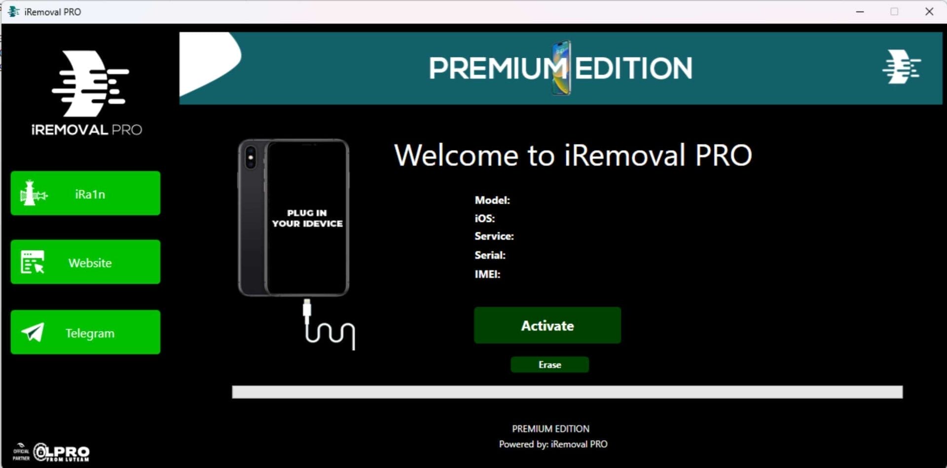 Iremoval pro premium edition iphone xr to 14 icloud bypass with signal