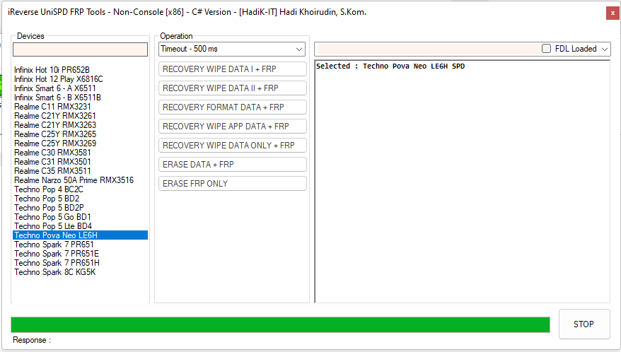 Ireverse unispd frp tool