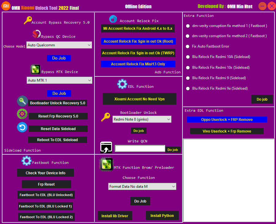 Omh xiaomi unlock tool