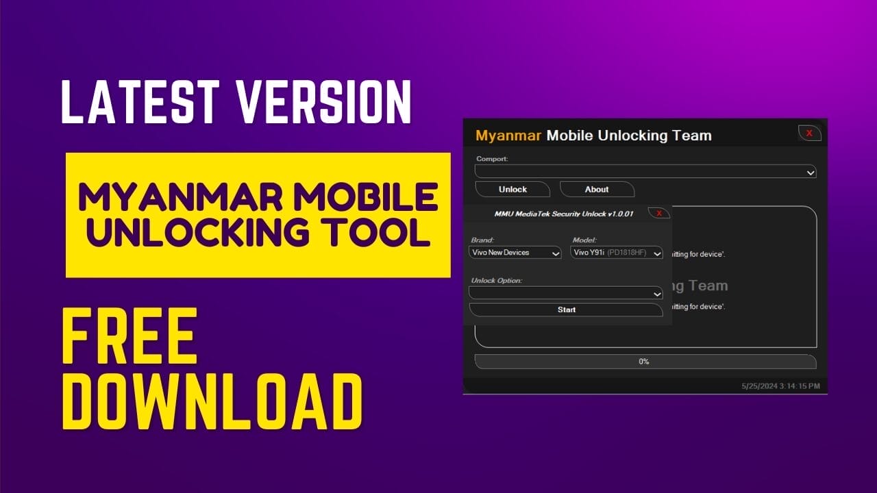 Myanmar mobile unlocking tool