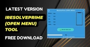 Iresolveprime (open menu) tool