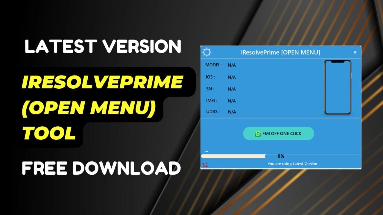 Iresolveprime open menu tool