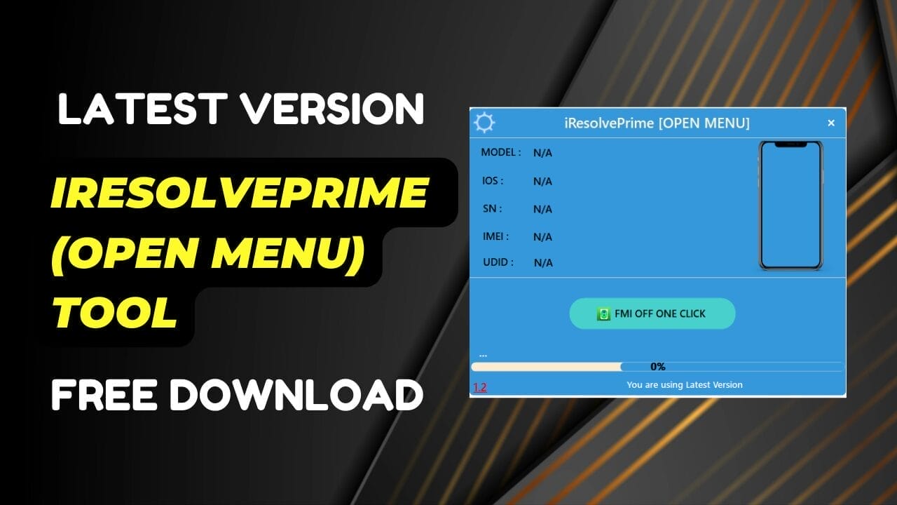 Iresolveprime open menu tool Iresolveprime open menu tool