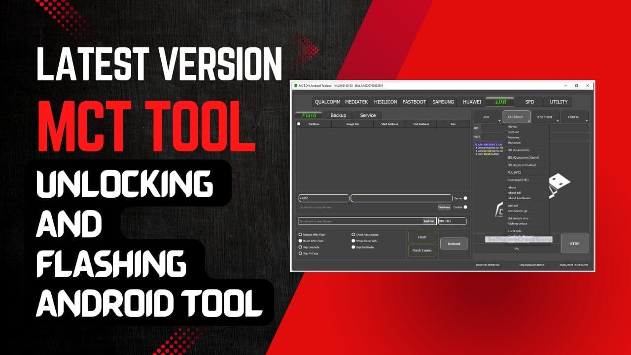 Mct tool v4. 2 unlocking and flashing android tool