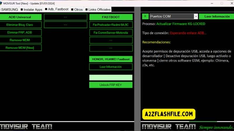 Movisur tool free download bypass frp kg lock and adb 4 Movisur tool adb & fastboot