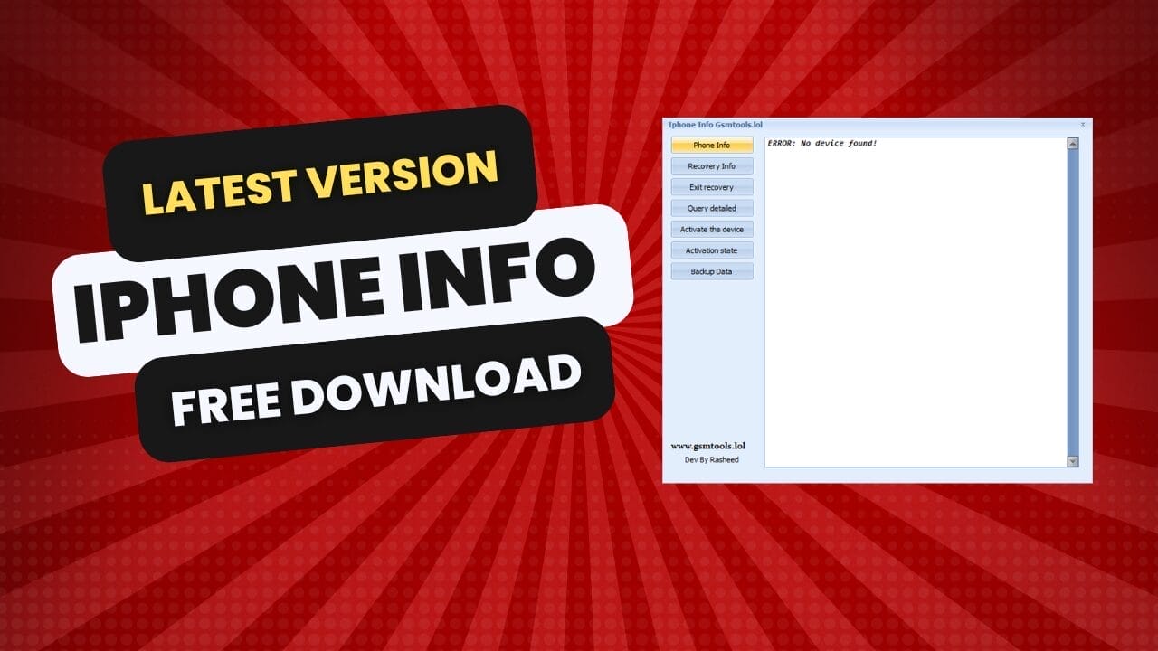 Iphone info tool Iphone info tool