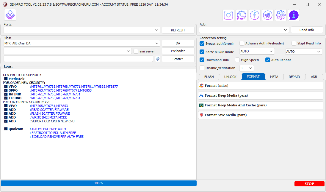 Genpro-tool-imei-repair-interface-with-meta-mode-and-preloader-mode