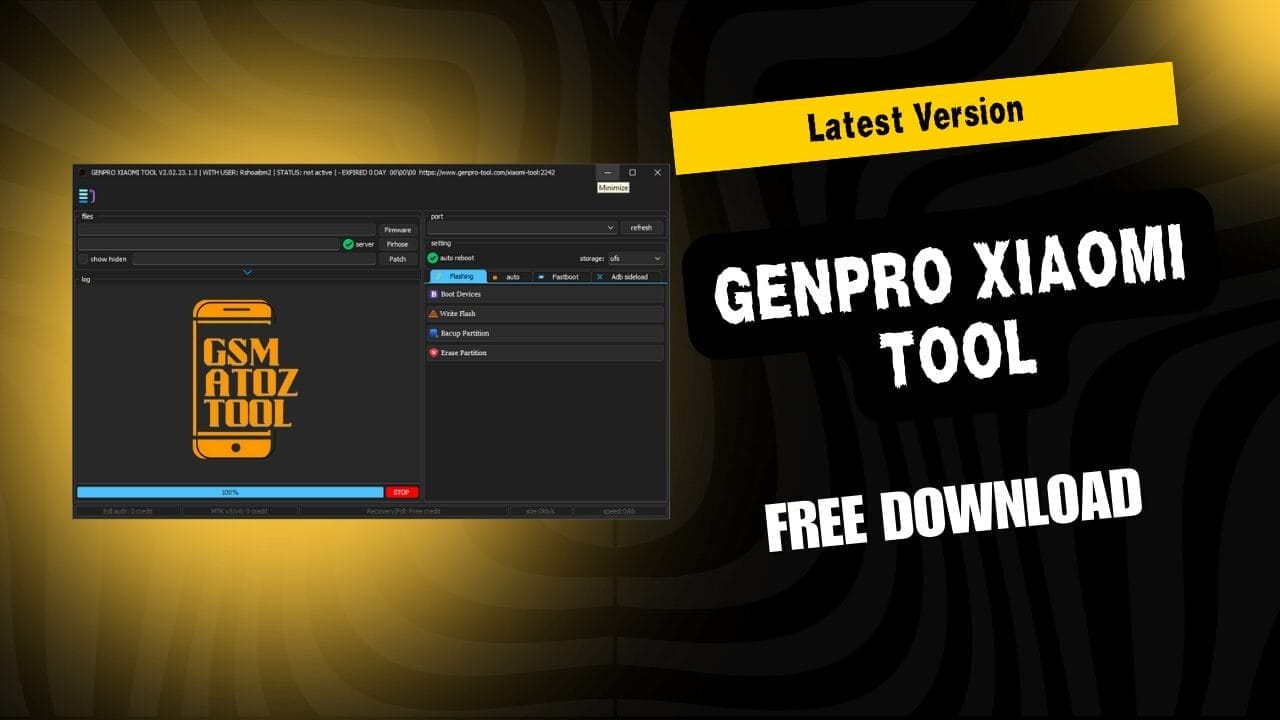 Genpro xiaomi tool latest version free download Genpro xiaomi tool latest version free download