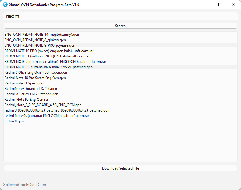 Qcn downloader program tool v1. 0 for qcn files free xiaomi