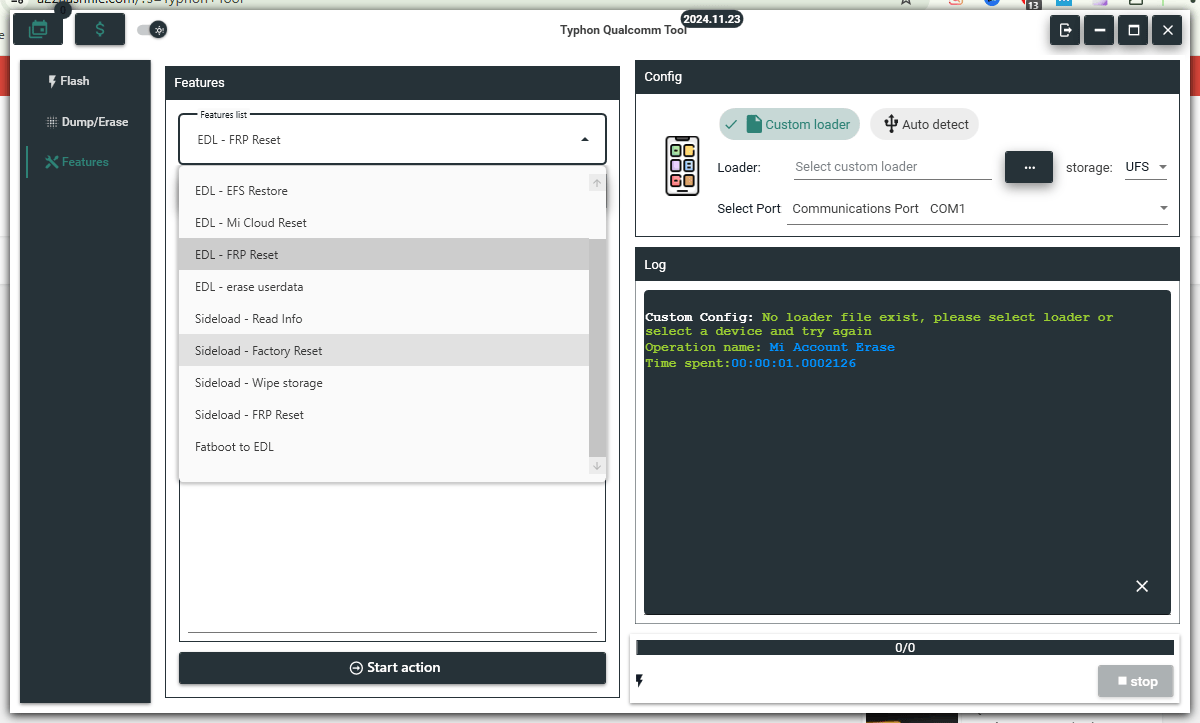 Typhon tool qualcomm edl flashing and mediatek