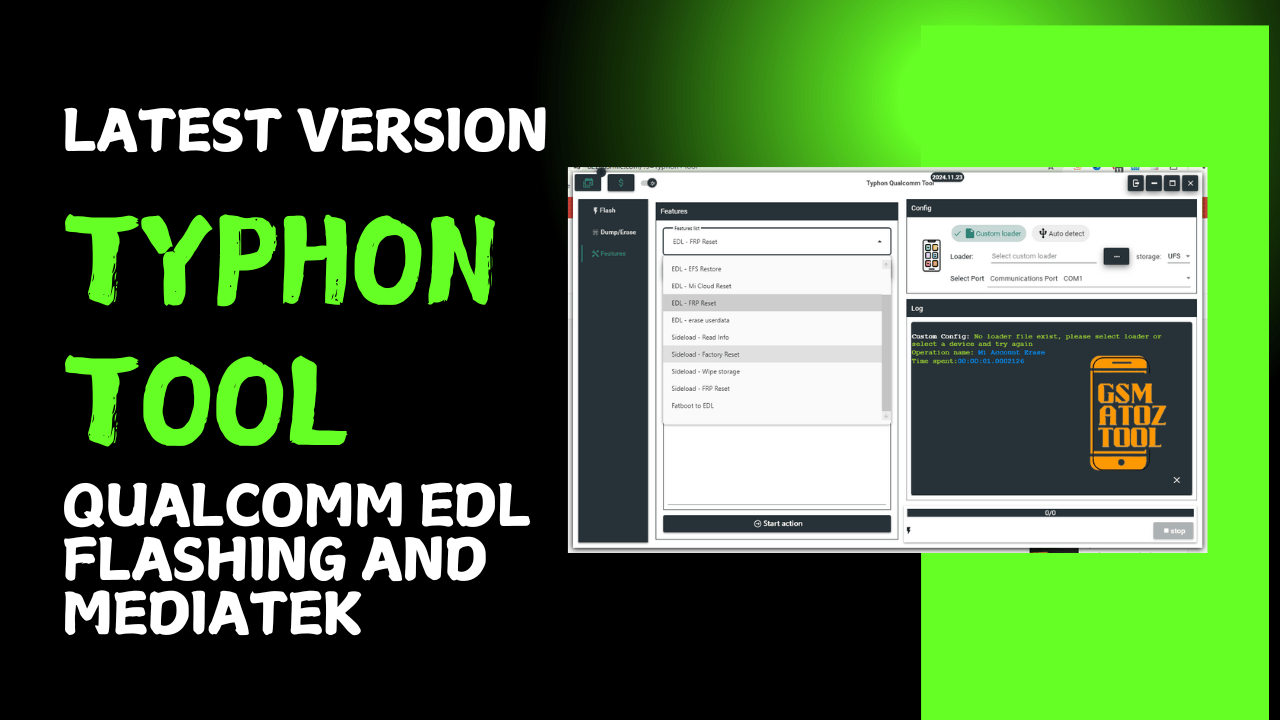 Typhon tool qualcomm edl flashing and mediatek