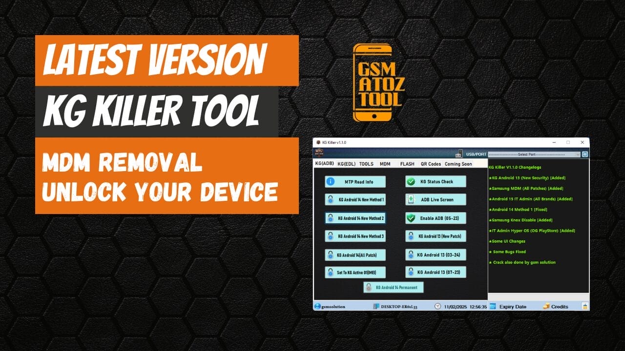 Kg killer tool mdm removal unlock your device