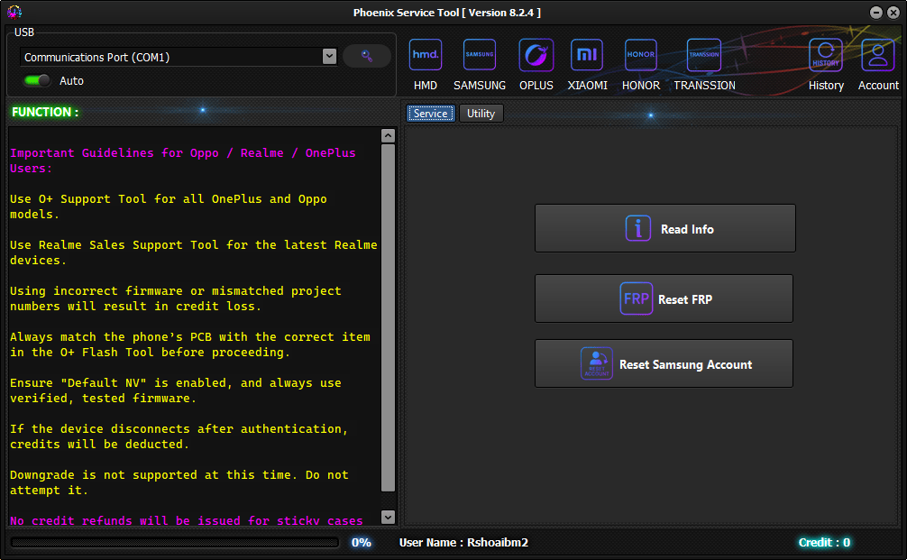 Phoenix service tool v8. 2. 4 erase user data and reset frp on samsung 5 Phoenix service tool samsung service panel with frp and account reset