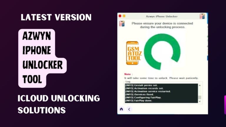 Azwyn iPhone Unlocker Tool Screenshot