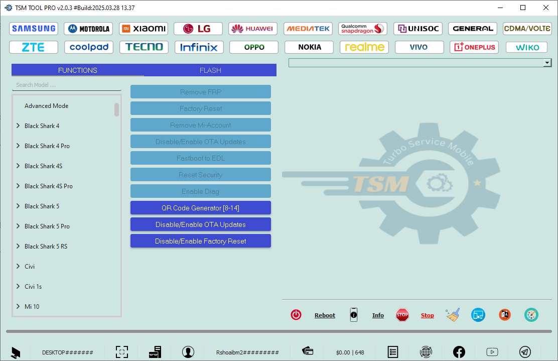 Turbo service mobile tool