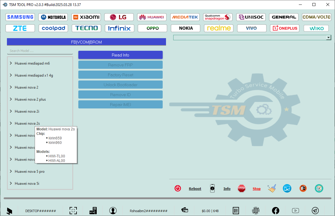 Turbo service mobile tool