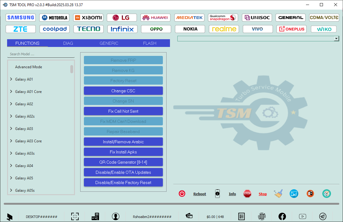 Turbo service mobile tool Turbo service mobile tool