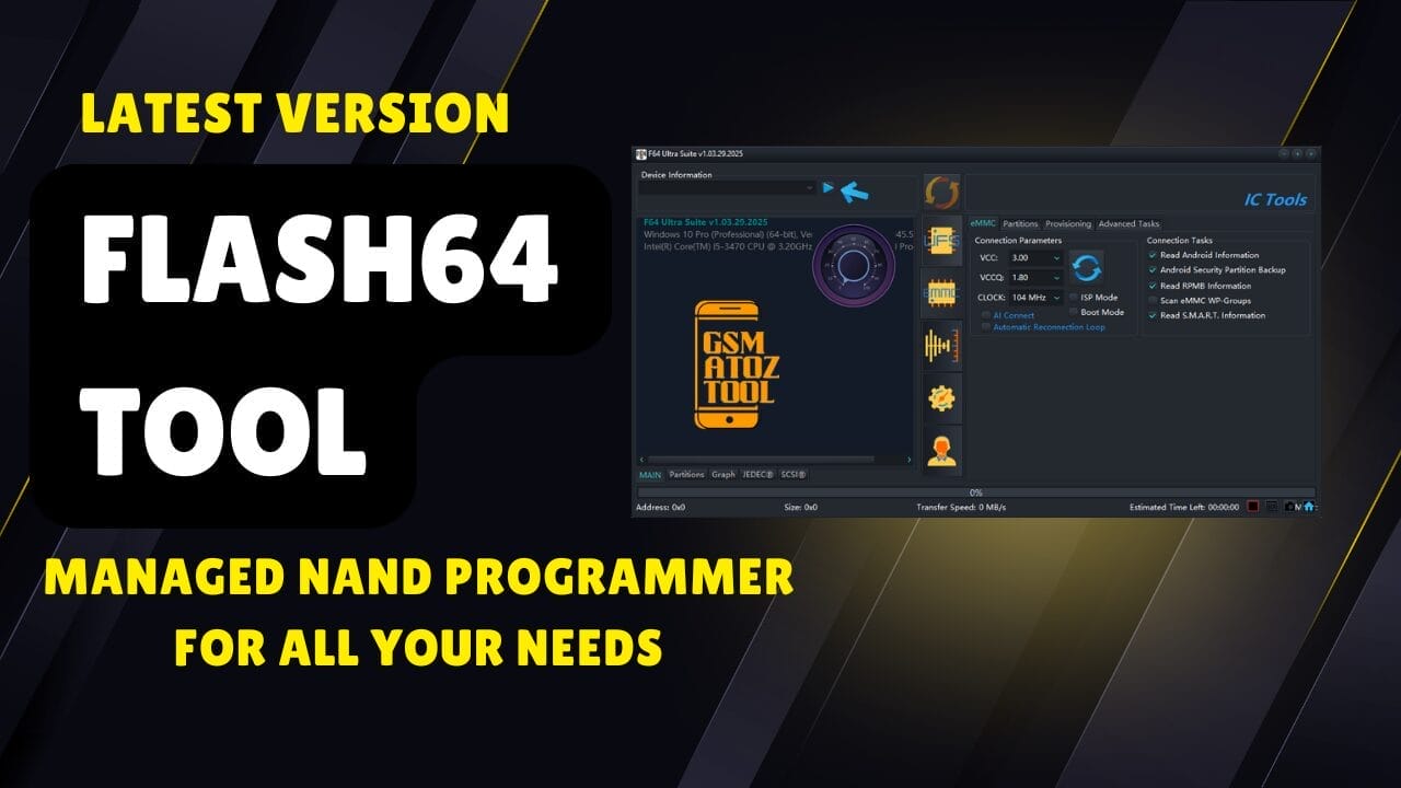 Flash64 tool managed nand programmer for all your needs