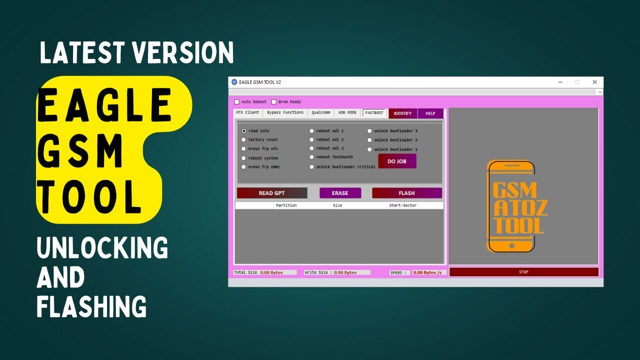 Eagle gsm tool v2 unlocking and flashing tool