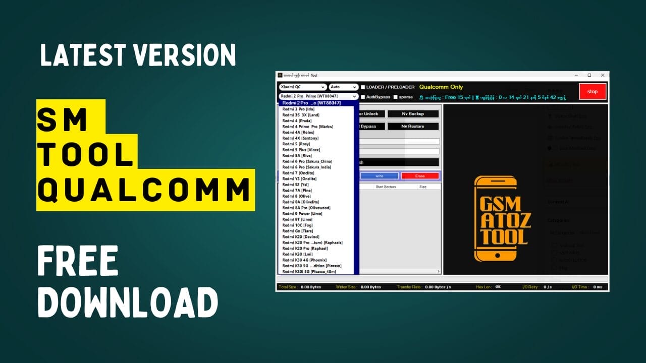 Sm tool qualcomm unlocking and flashing tool