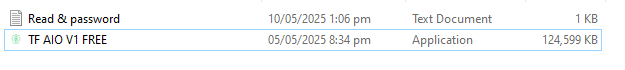 Tf aio v1 free Tf aio v1 free