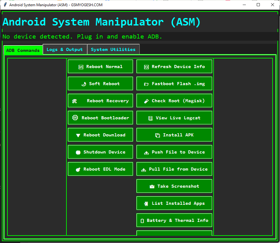 Android-system-manipulator-tool