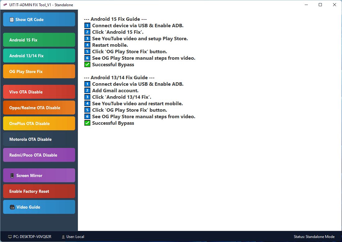 Uit it admin fix tool Uit it admin fix tool