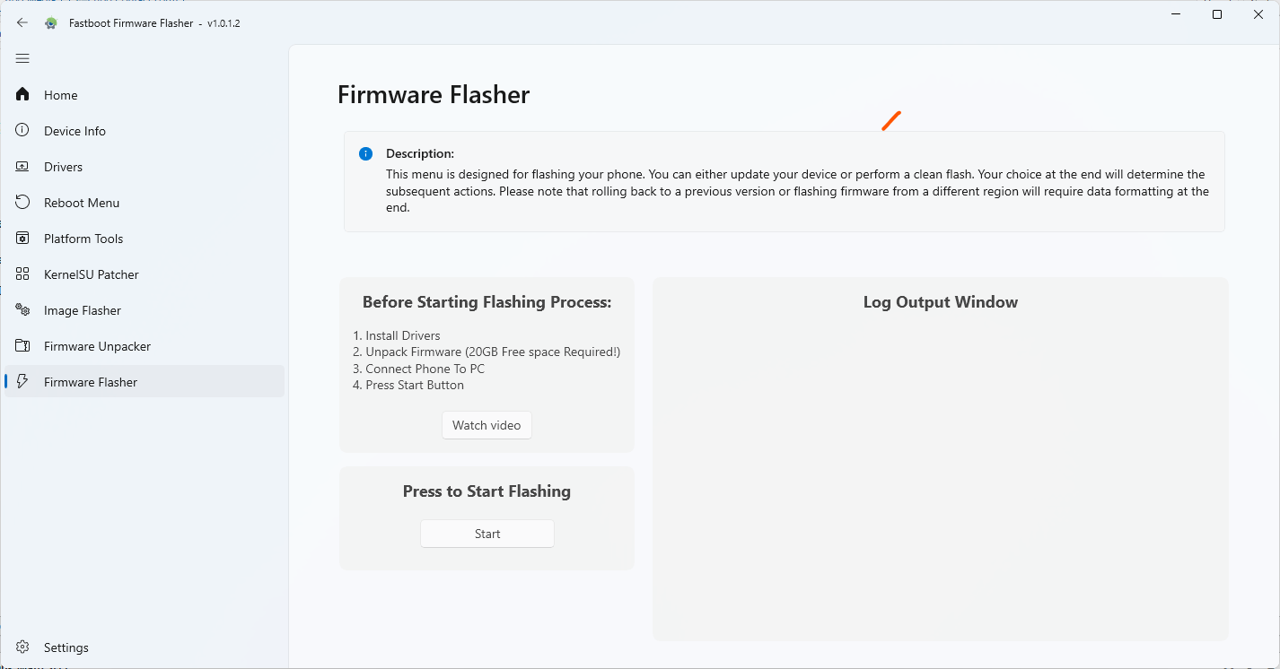Fastboot firmware flasher tool Fastboot firmware flasher tool