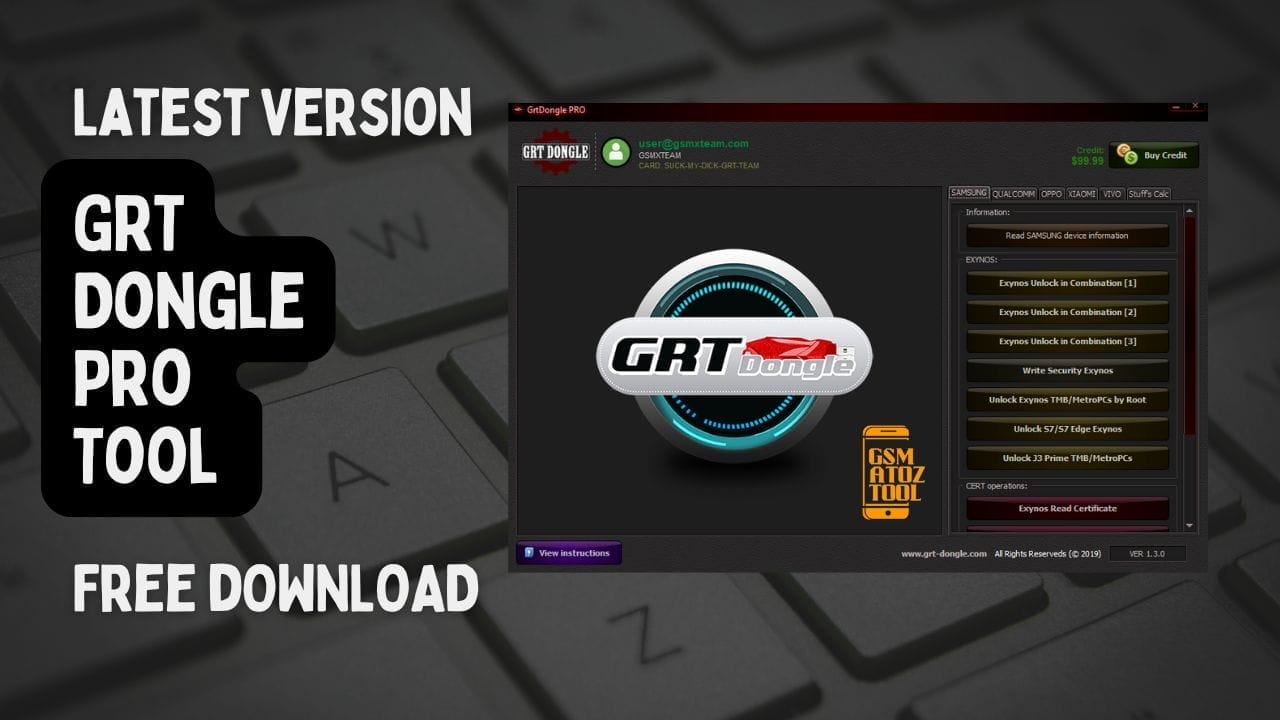Grt dongle pro tool