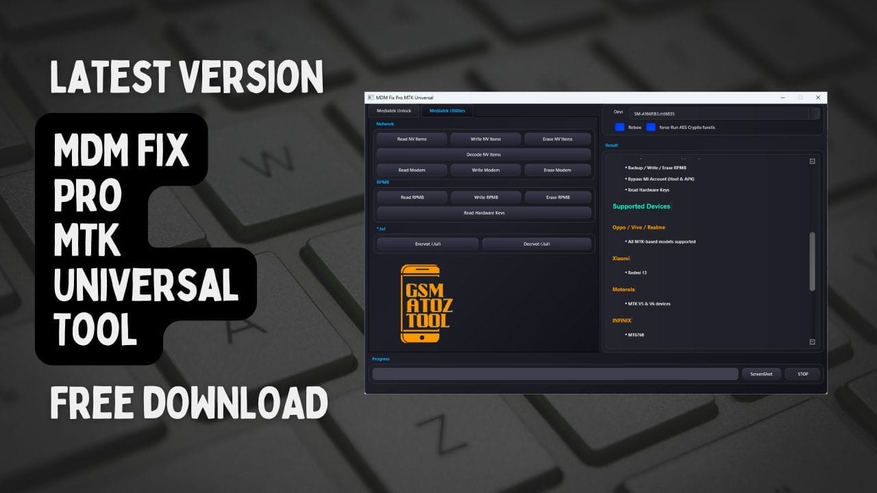 Mdm fix pro mtk universal tool