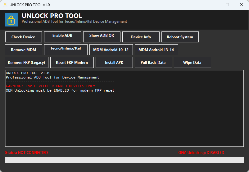 Unlock pro tool Unlock pro tool