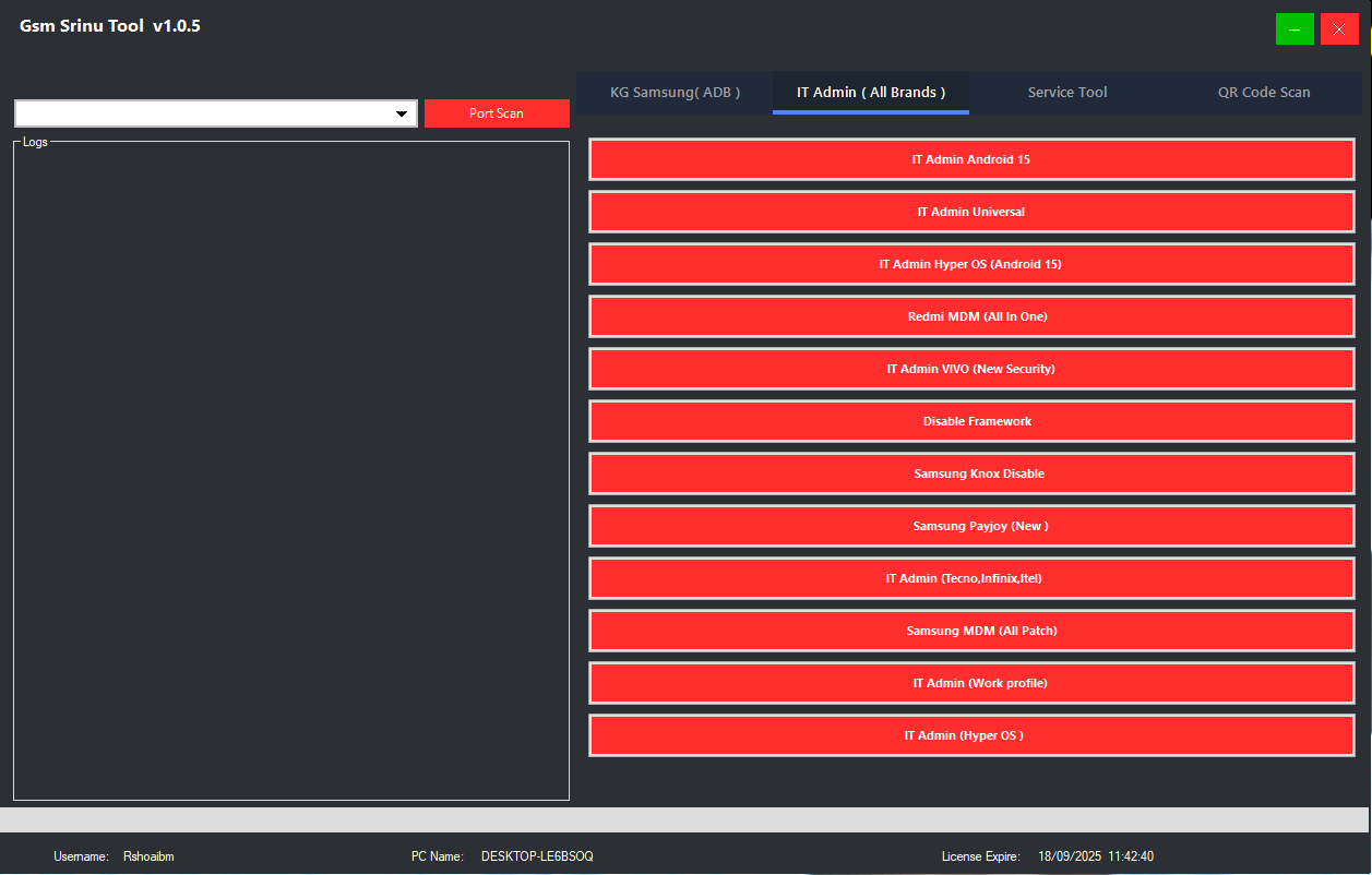 Gsm srinu tool it admin functions for android 15 hyper os redmi mdm vivo security bypass and samsung knox disable Gsm srinu tool it admin functions for android 15 hyper os redmi mdm vivo security bypass and samsung knox disable