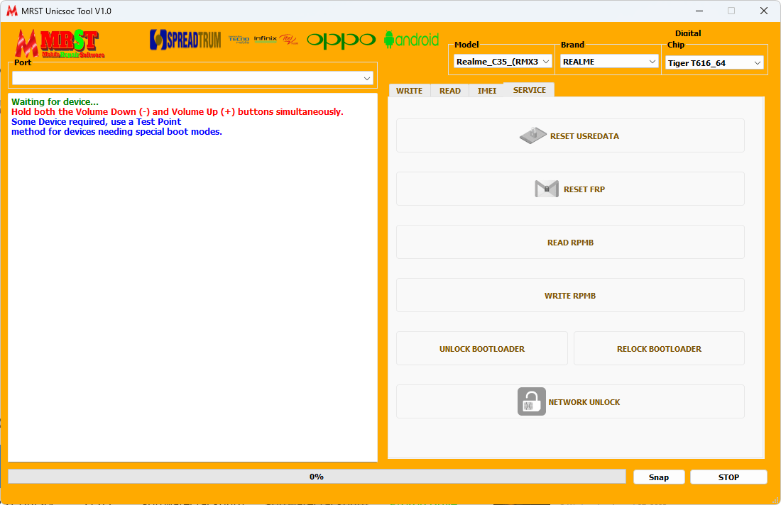 Mrst unisoc tool