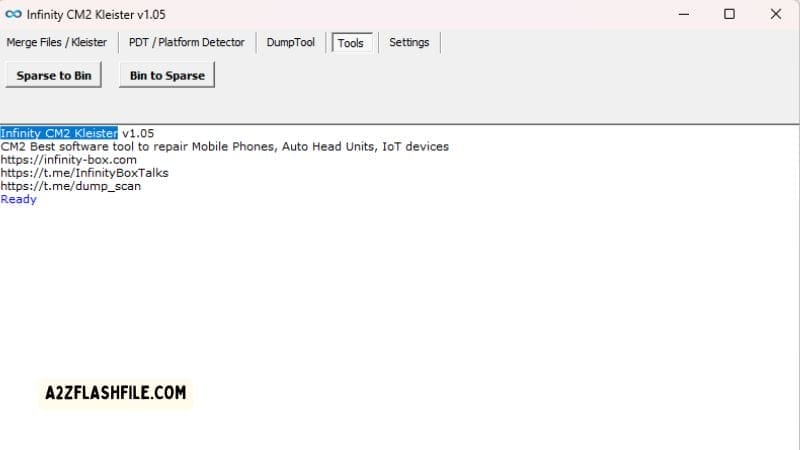 Infinity cm2 kleister tool latest version free download 5 Infinity cm2 kleister tool tools tab showing sparse to bin and bin to sparse converters.