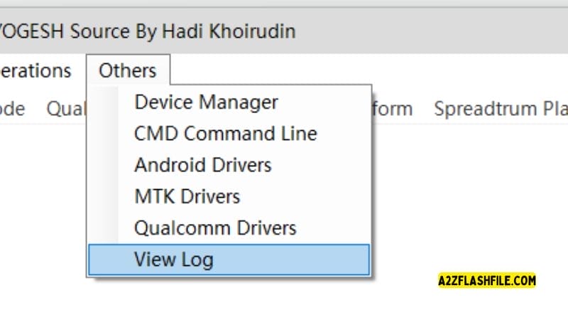 Multiflash tool v3. 0 latest version free download 4 Multiflash tool others menu showing android mtk and qualcomm drivers installation options.
