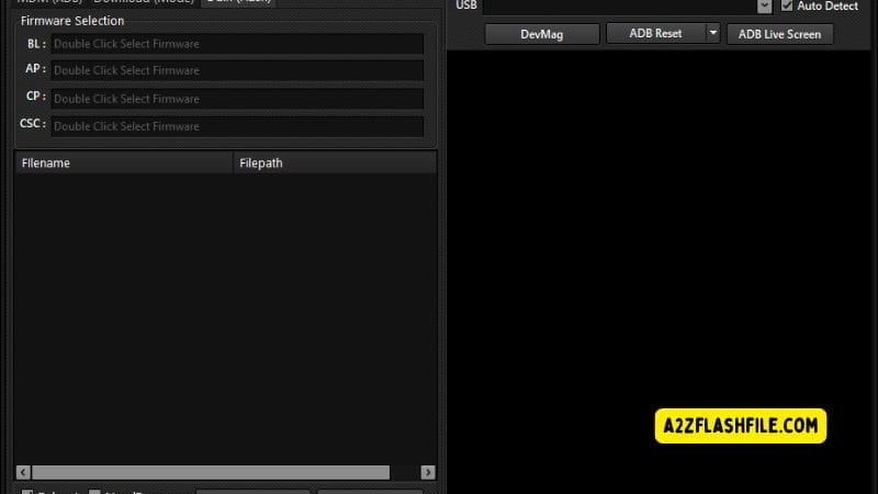 Ssm tool v1. 0. 0. 3 unlocking tool for android devics it admin mdm kg remove 3 Ssmtool samsung odin (flash) tab showing firmware selection fields for bl ap cp and csc with flash device option.
