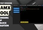 Samx tool latest version interface for samsung frp unlock solution on android 16 devices