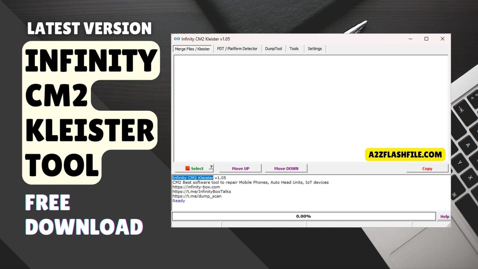 Infinity cm2 kleister tool v1. 07 latest version free download 1 Infinity cm2 kleister tool latest version interface showing the merge files and platform detector tabs.