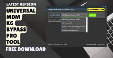 Universal mdm & kg bypass pro tool main interface showing one-click mdm and kg unlock options.